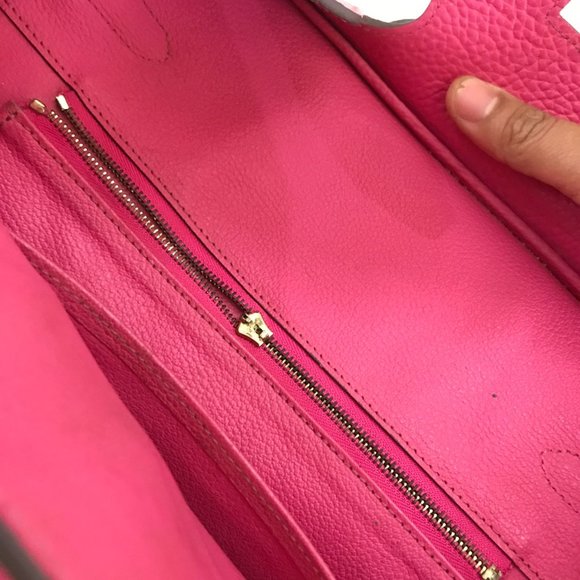 Hermes Birkin Handbag Rose Pourpre Togo With Gold Hardware 32 Pink - Picture 12 of 12